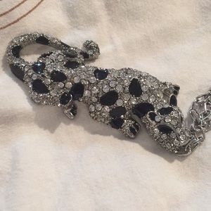 Forever 21 Leopard pendant on Long Chain